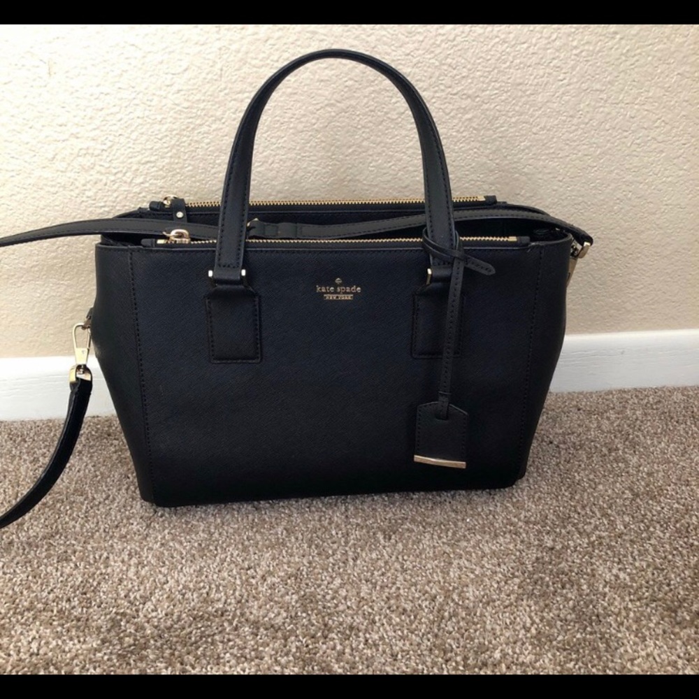Black crossbody Kate spade bag